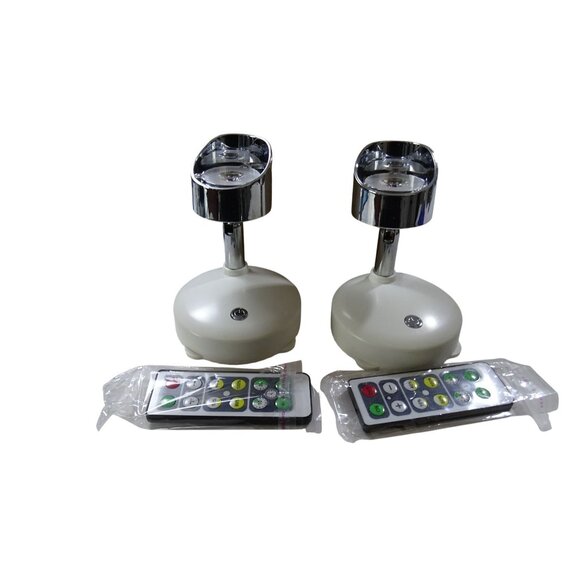 Wireless LED Spotlight Pair With Remote Control - Picture 1 of 5